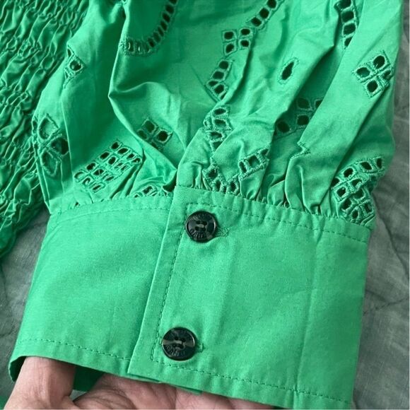 Ganni Green Midi Dress - Picture 8 of 9